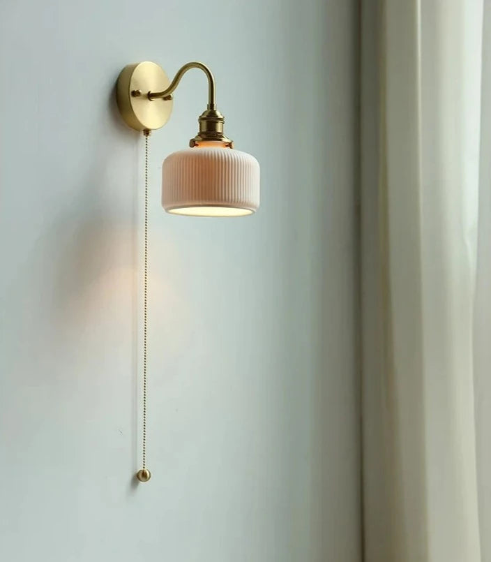 Scandinavische keramische wandlamp