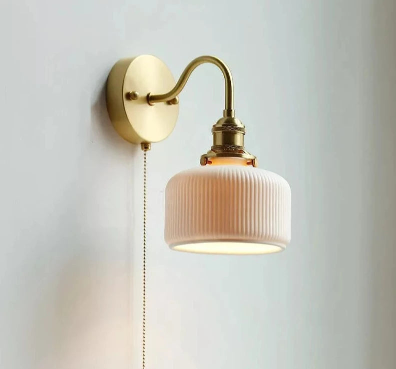 Scandinavische keramische wandlamp