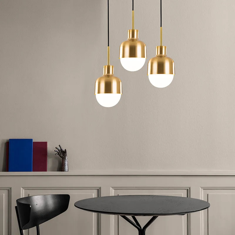 Moderne gouden eetkamerhanger