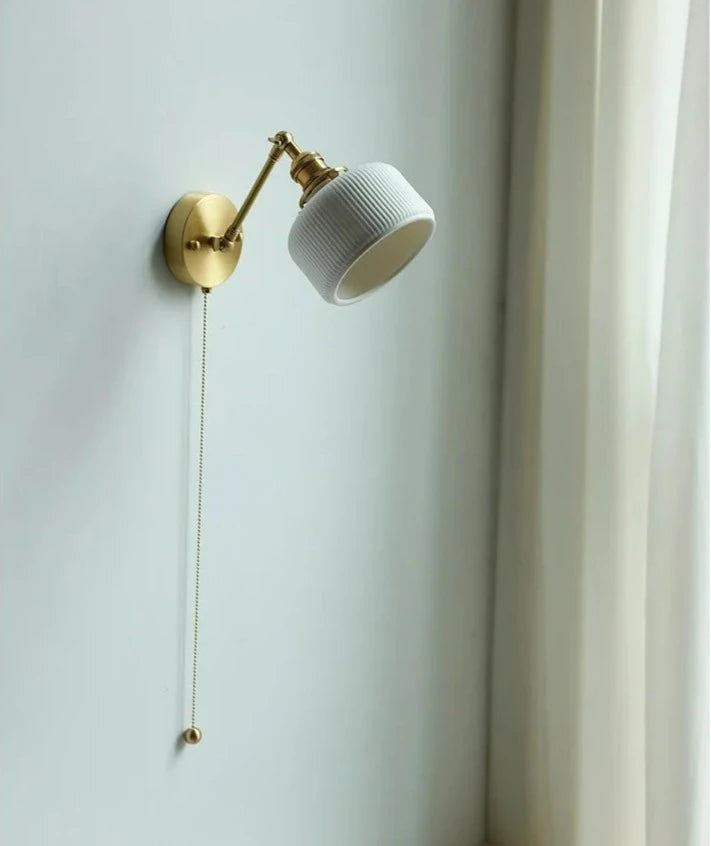 Scandinavische keramische wandlamp