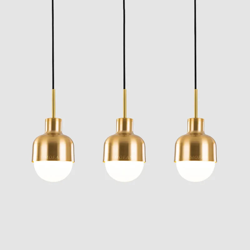 Moderne gouden eetkamerhanger