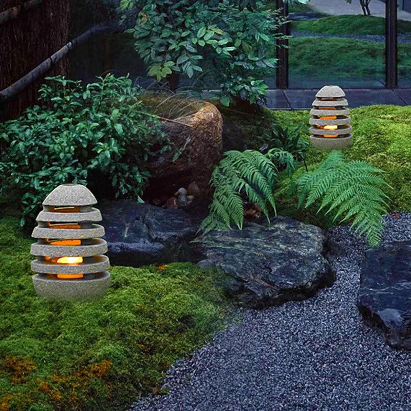 Lampe de jardin de villa d'extérieur de style japonais LUXEY