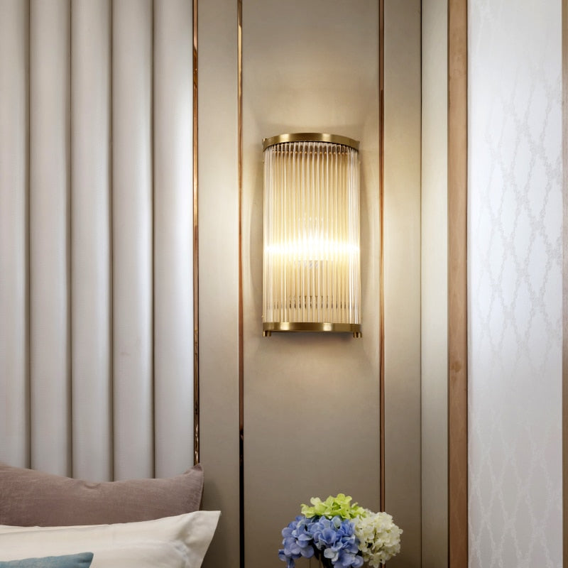 Contemporary Copper Plated Wall Light