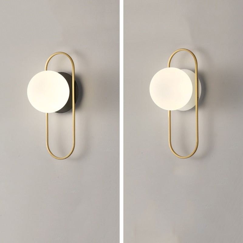 Wandlamp met Scandinavische lamp