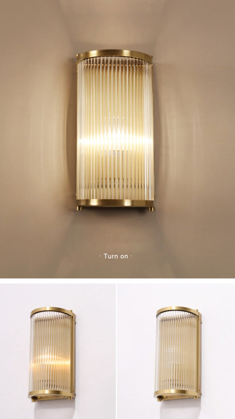 Contemporary Copper Plated Wall Light