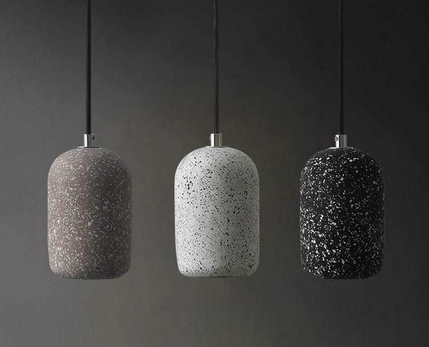 Cement deco pendant light