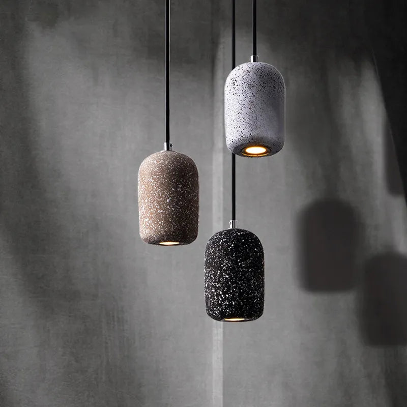 Cement deco pendant light