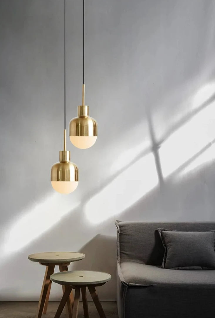 Moderne gouden eetkamerhanger