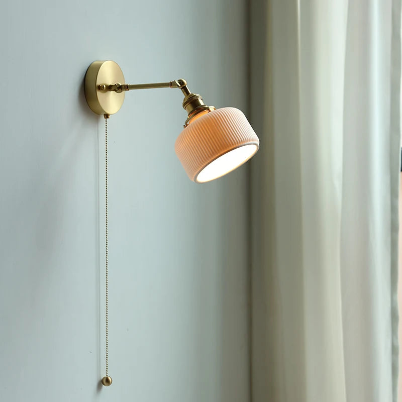 Scandinavische keramische wandlamp