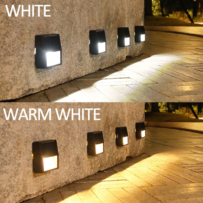 Lumière solaire pour l'escalier de la cour