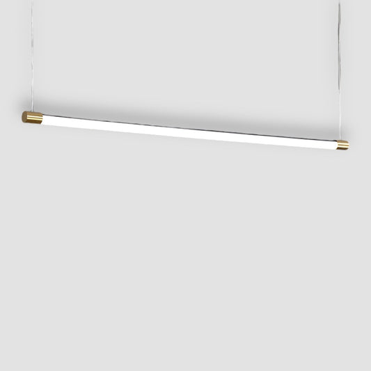Minimalistisk barformad pendellampa med guldfinish