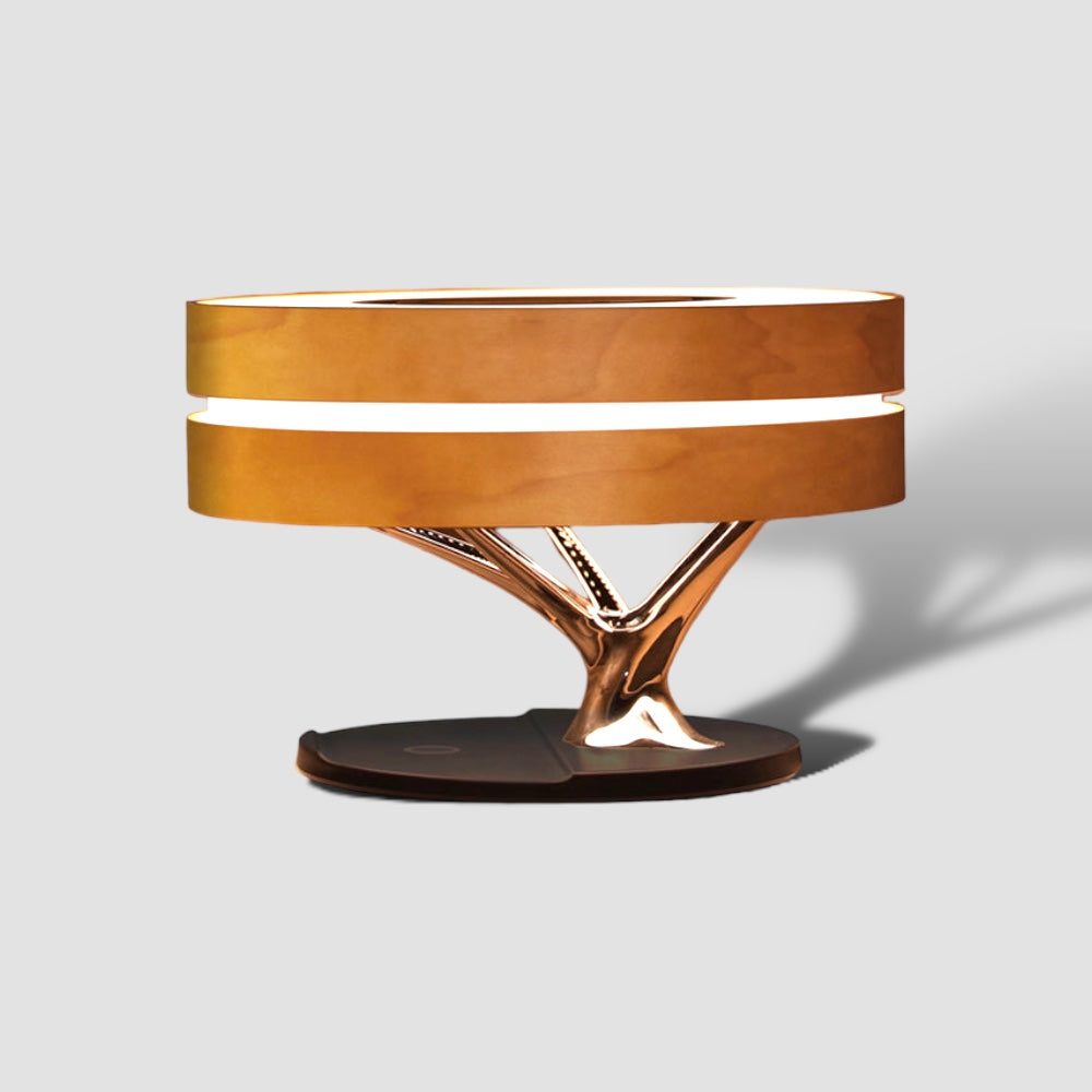 Lampe de bureau moderne avec haut-parleur et chargeur sans fil