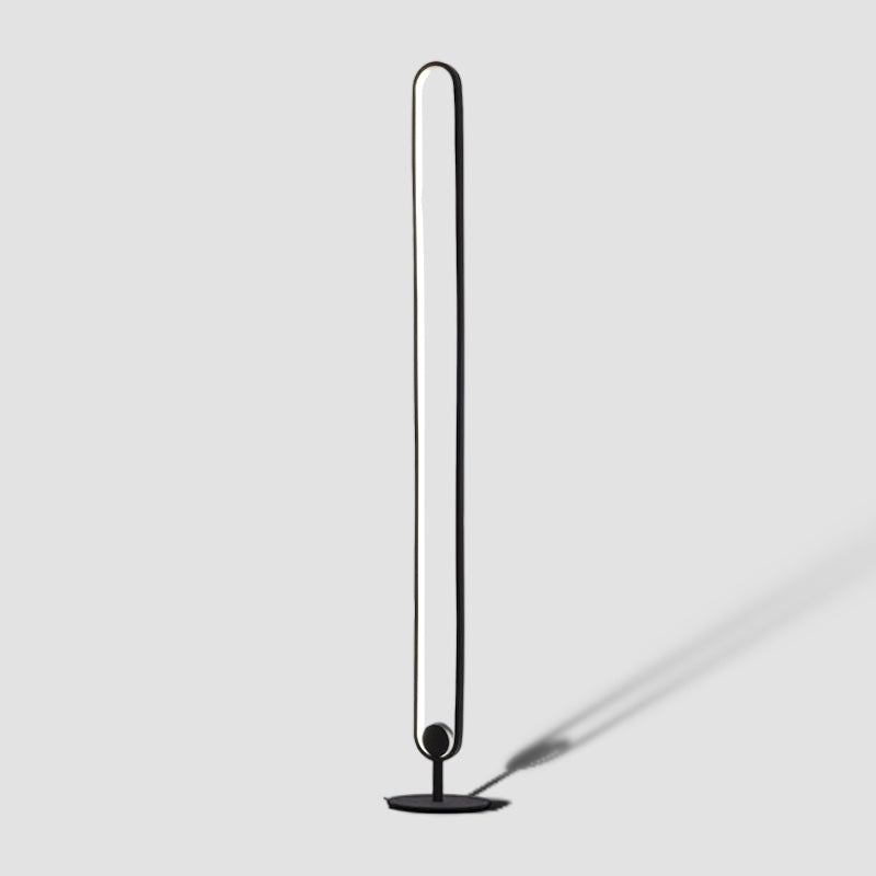 Lampadaire LED minimaliste Warm Light avec finition aluminium