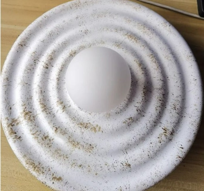 Wabi sabi ronde wandlamp
