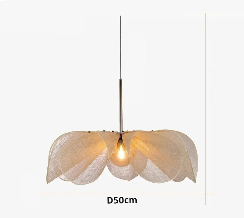 D50cm bubble glass chandelier in nordic style, featuring adjustable wire and LED E27 bulb, ideal for 6–12m² interior lighting.