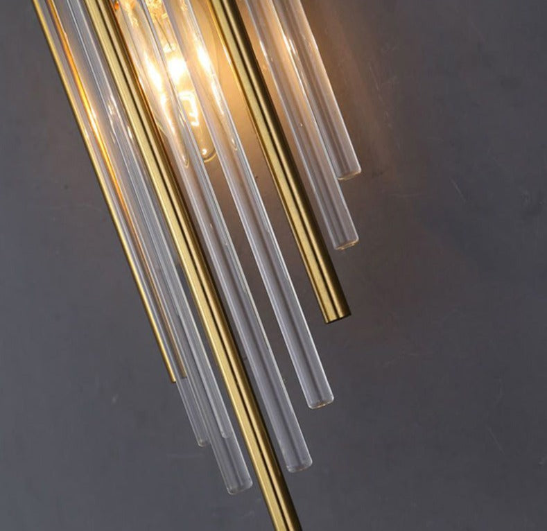 Gouden Kristallen Wandlamp