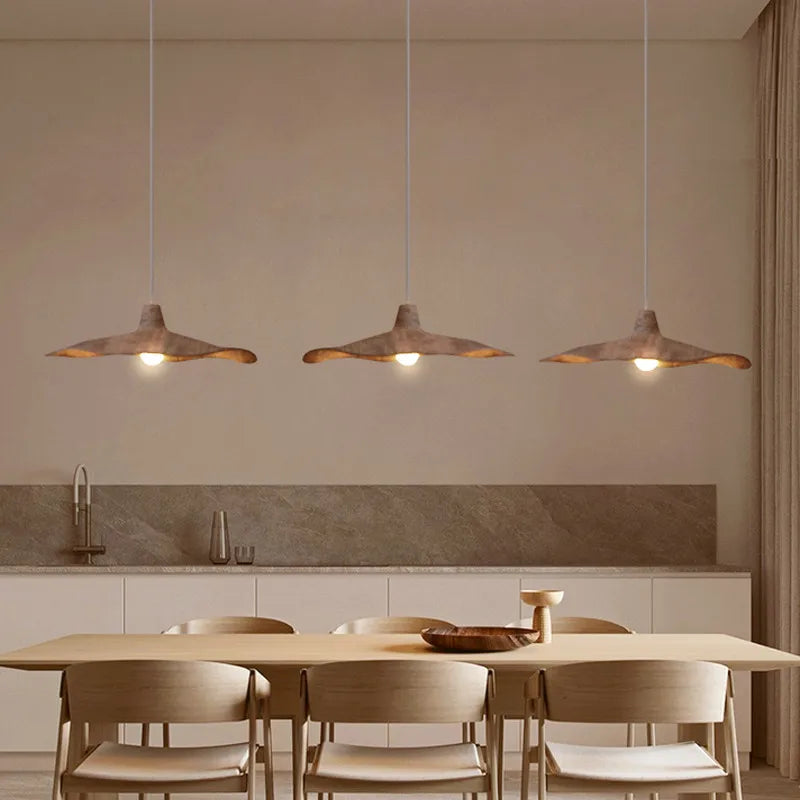 Wabi-sabi rustic pendant light