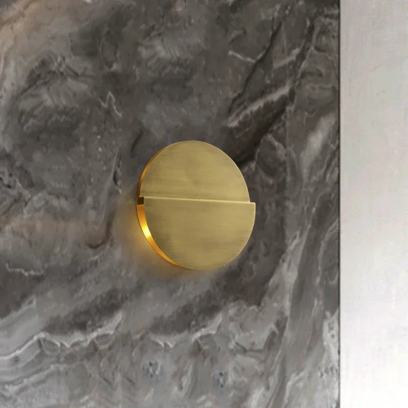 LUXELY modern copper ultra-thin wall lamp