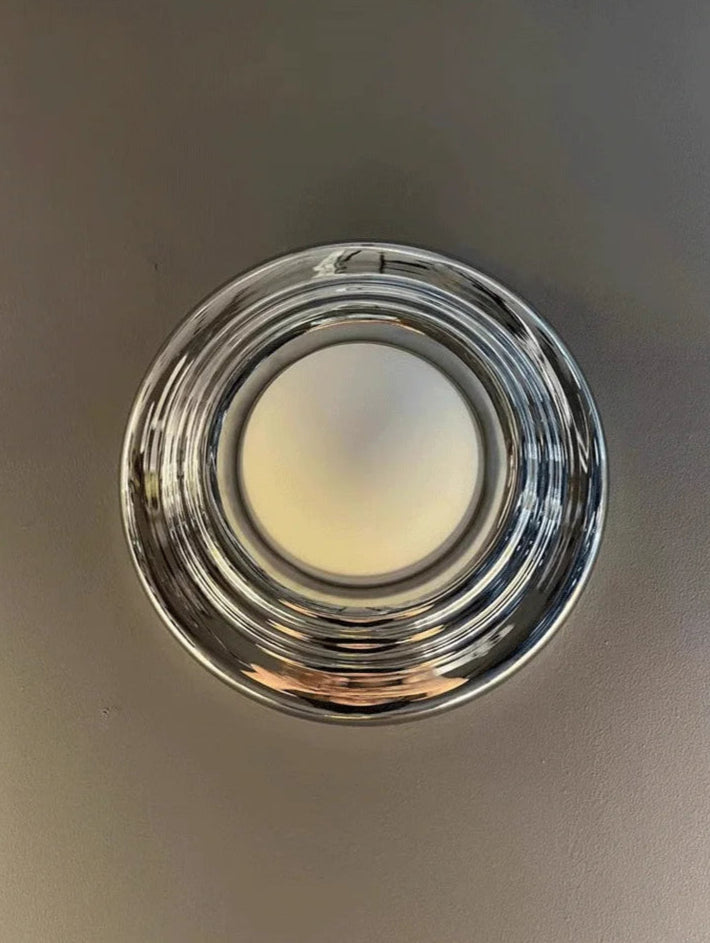 Chrome minimalist modern wall lamp
