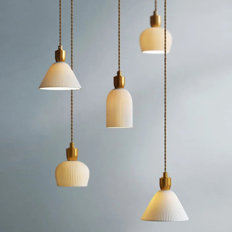 Dining ceramic pendant light