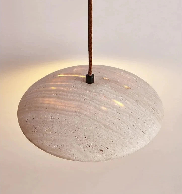 Suspension de chevet LUXELY LED crème style wabi-sabi