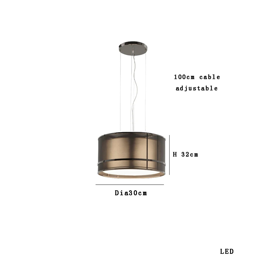 Compact 30cm diameter Italian designer chandelier with LED light and adjustable cable for small modern spaces.