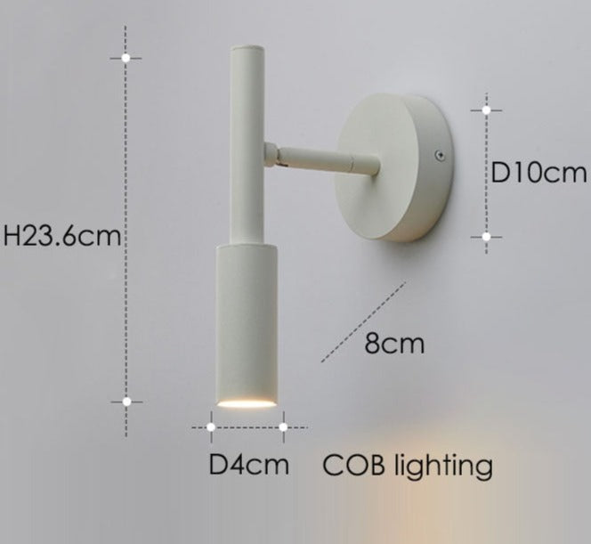 Lampe murale rotative