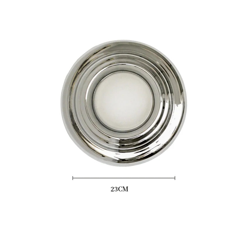 Chrome minimalist modern wall lamp