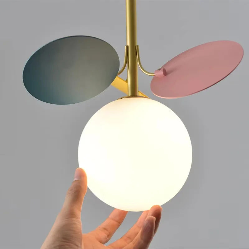 LUXE moderne glazen hanglamp met druivendesign