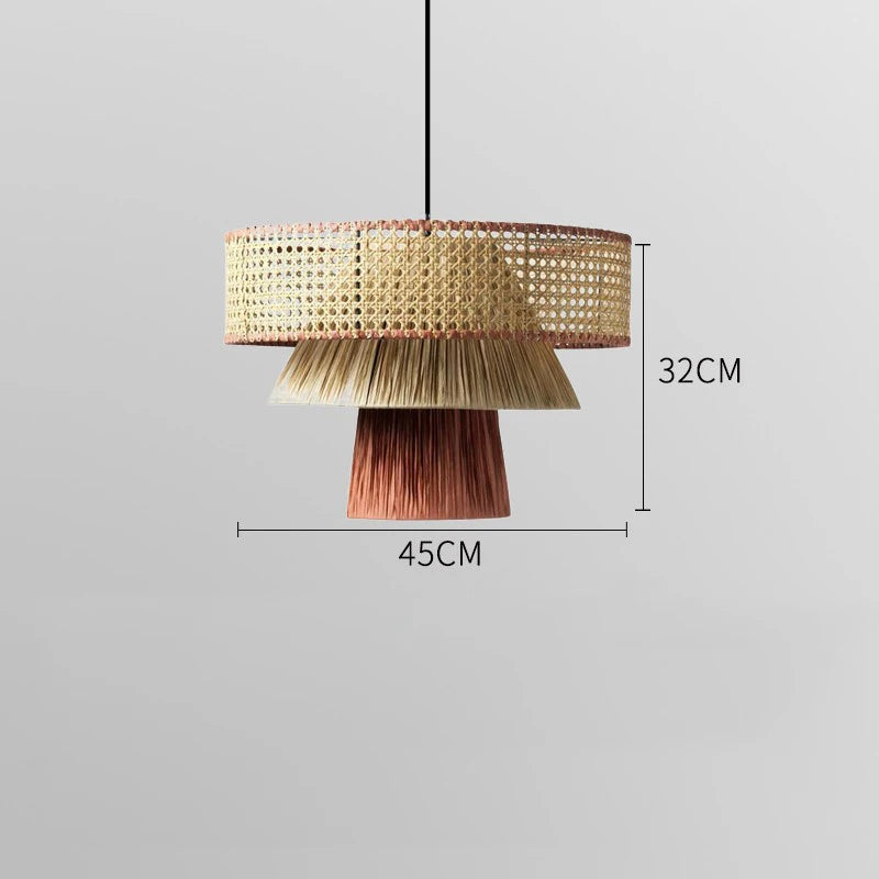 LUXELY nordic rattan pendant light