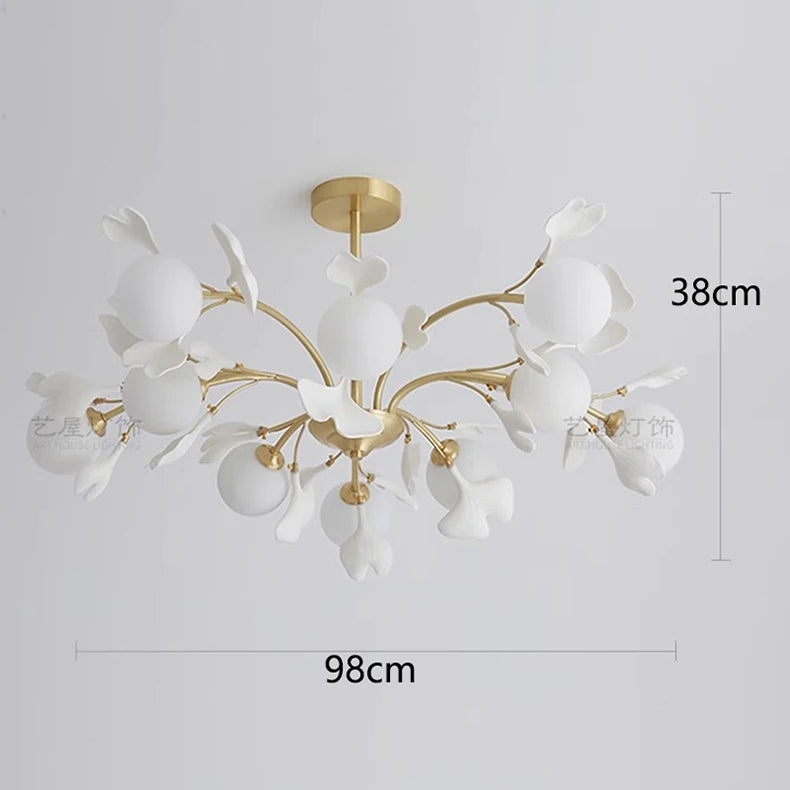 Low-profile 98cm wide modern pendant light with 38cm height, ideal for rooms with lower ceilings needing stylish lighting.