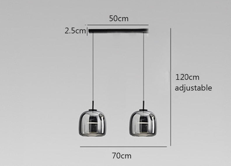 Glazen LED Nordic Hanglamp met verstelbare kabel