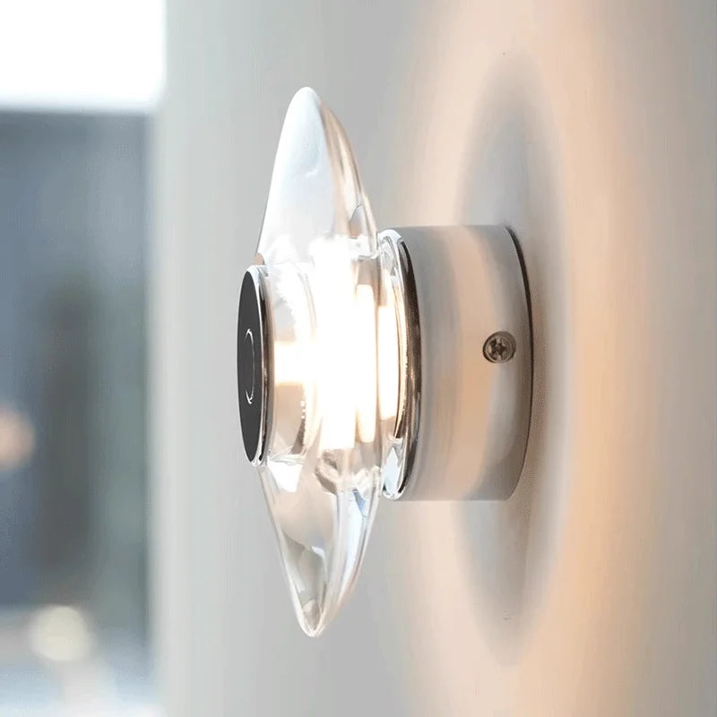 Italian crystal minimalist wall lamp