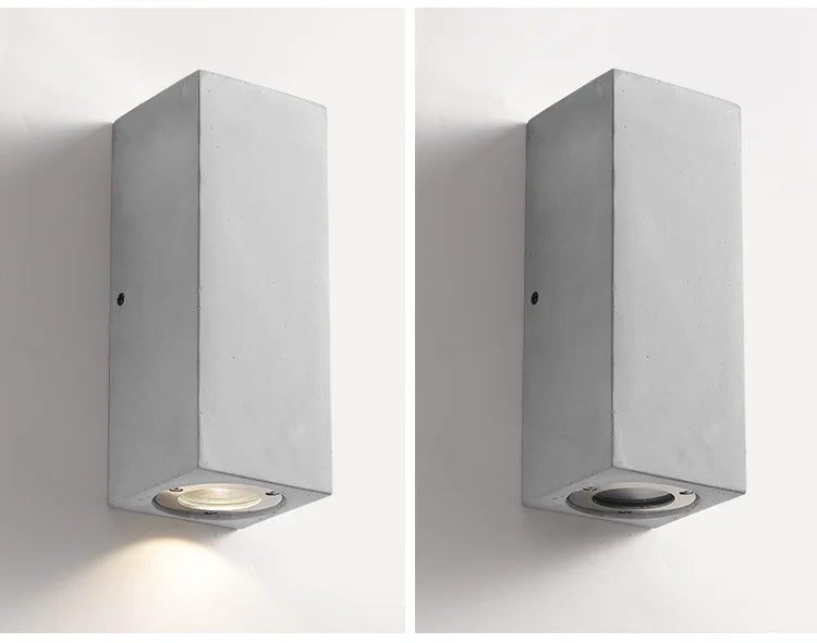 IP65 vägglampa för utomhusbruk i cement
