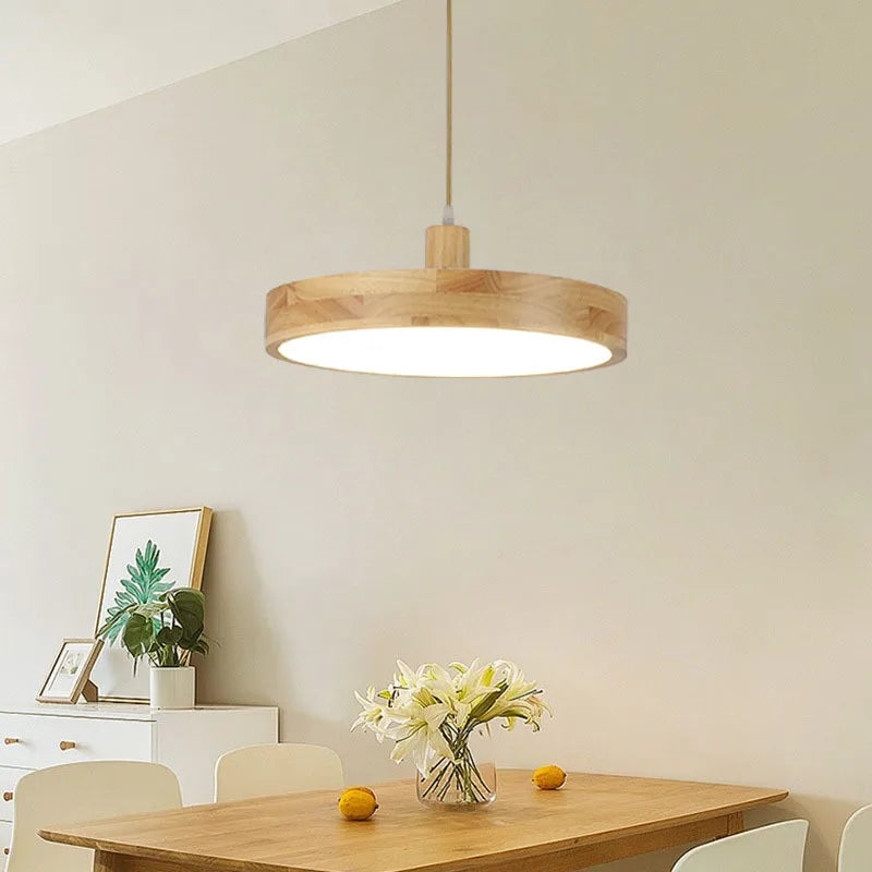 LUXE moderne japanse houten hanglamp voor de woonkamer