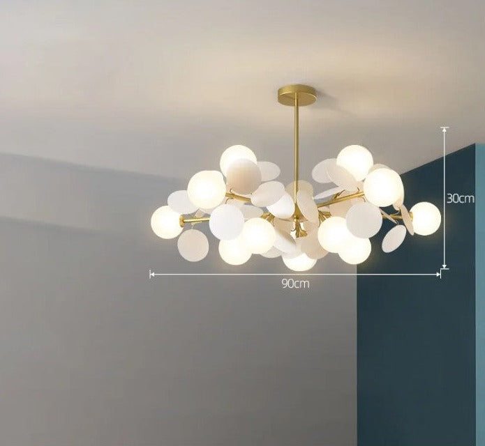 LUXE moderne glazen hanglamp met druivendesign