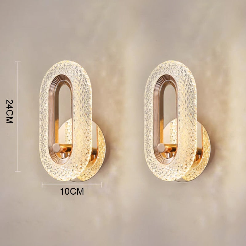 Lampe murale en cristal royal