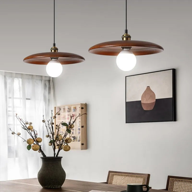 Nordic wood pendant light