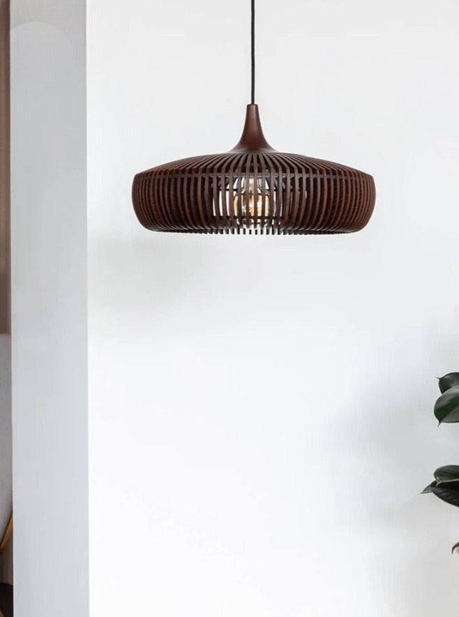 LUXE japanse retro houten boomstam hanglamp