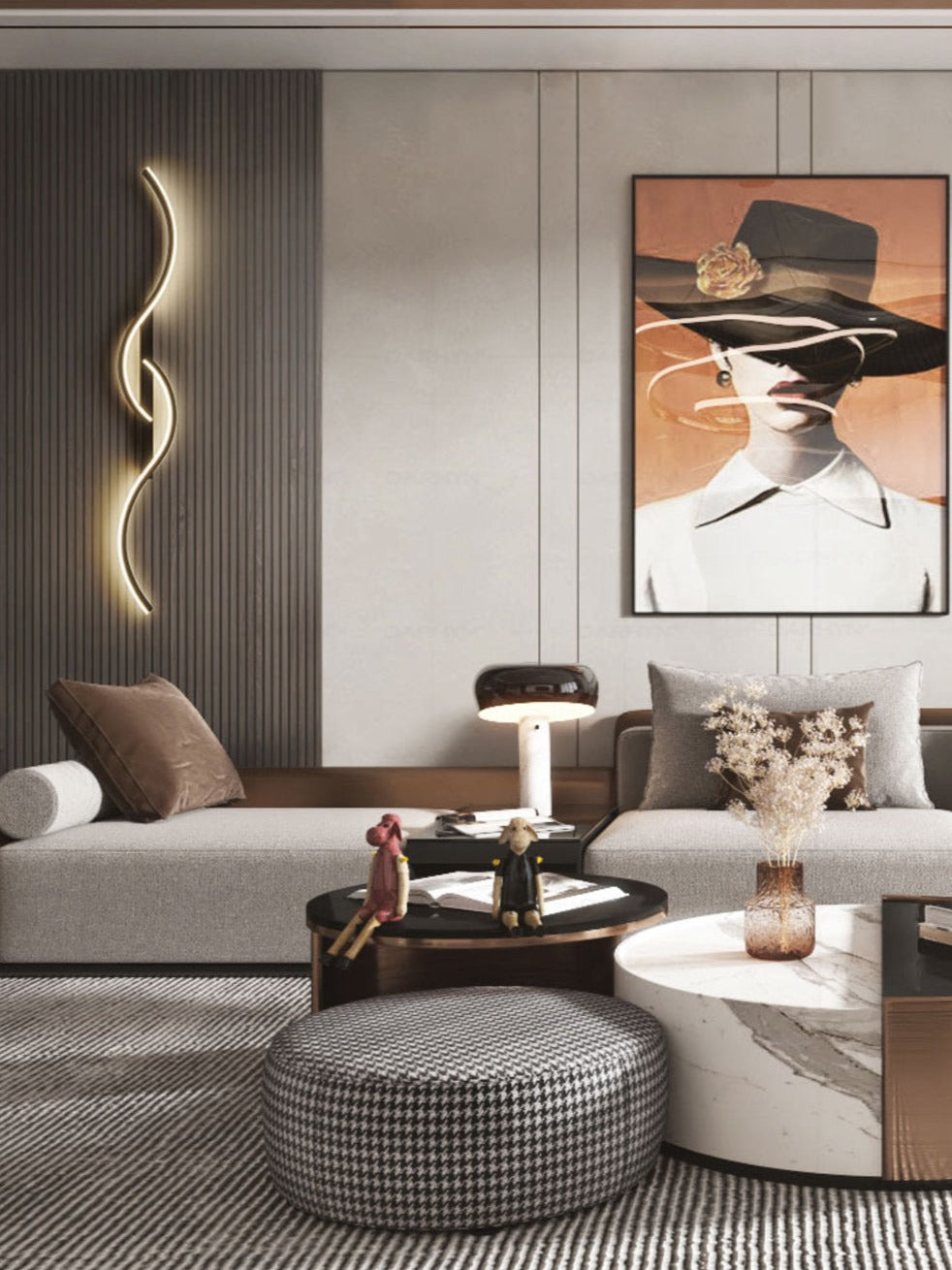 Lampe murale LED de style moderne