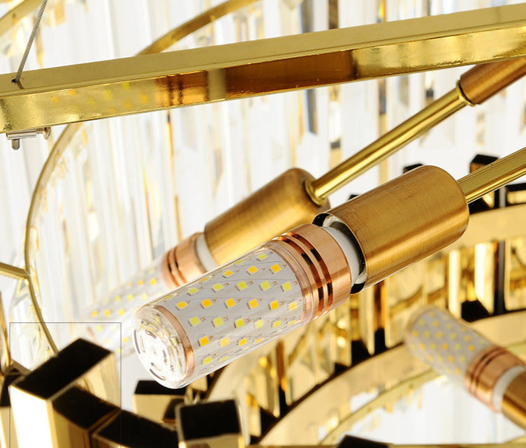 Goldener Kristall-Kronleuchter