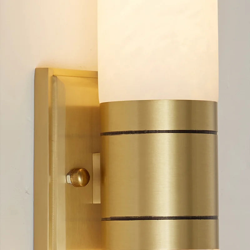 LUXELY High-End Kupfer-Marmor-Wandleuchte mit kreativem Design