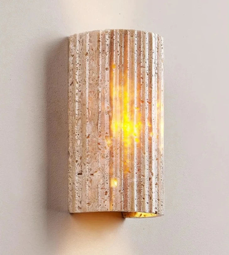 Travertine minimalist ip65 wall lamp