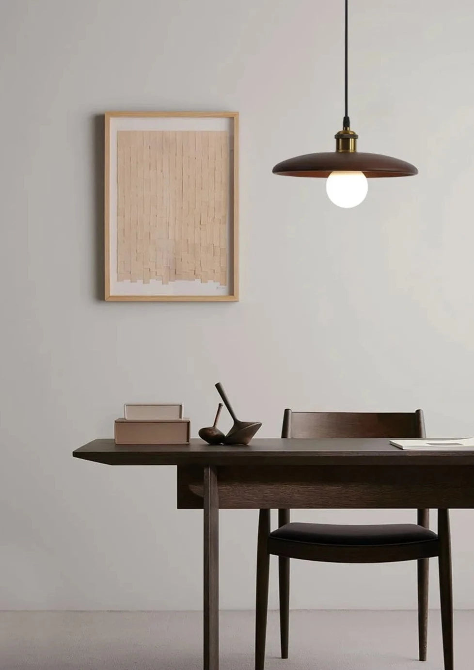 Nordic wood pendant light