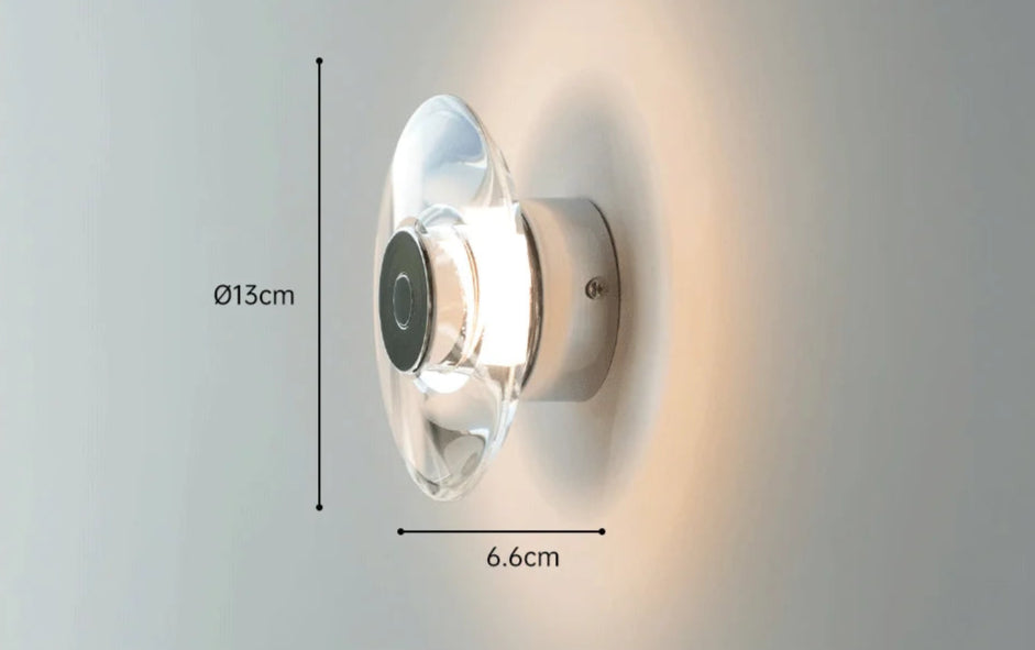 Italian crystal minimalist wall lamp