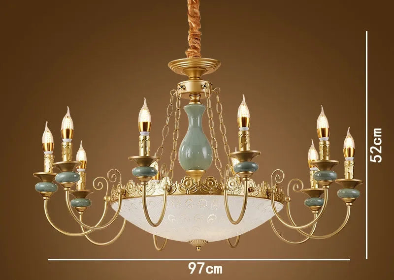 LUXELY Keramisk ljuskrona