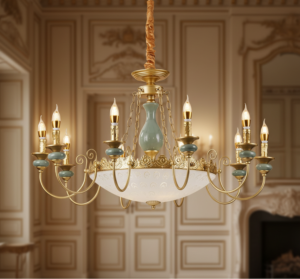 LUXELY Lustre en céramique pour bougies