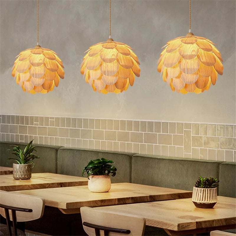 LUXE hanglamp met dennenvruchten
