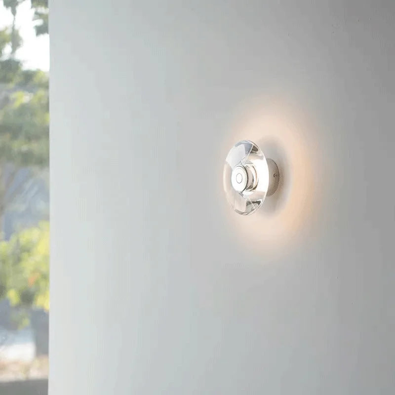 Italian crystal minimalist wall lamp