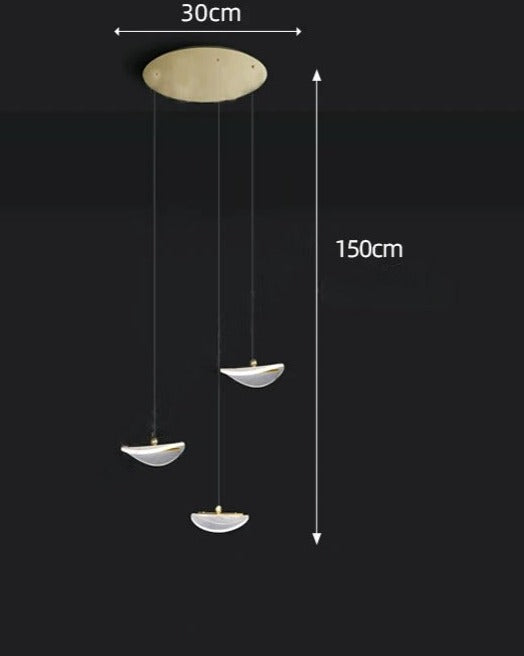 Scandinavische semi-luna kroonluchter